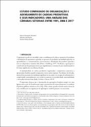 Estudo comparado de organização e adensamento de cadeias produtivas e seus indicadores: uma análise das câmaras setoriais entre 1991, 2006 e 2017