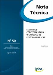 Elementos conceituais para o catálogo de políticas públicas