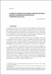 O Campo de pesquisa em economia solidária no Brasil : histórico, abordagens metodológicas e dimensões analíticas