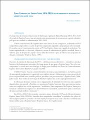 Plano Plurianual do Espírito Santo 2016-2019 : gestão orientada a resultados em ambiente de ajuste fiscal
