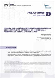 Prioriza SUS : consórcio intergovernamental público como instrumento de reforço da coordenação federativa do Sistema Único de Saúde