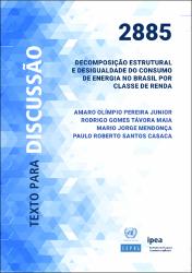 Decomposição estrutural e desigualdade do consumo de energia no Brasil por classe de renda