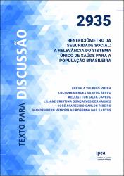 Beneficiômetro da seguridade social : a relevância do Sistema Único de Saúde para a população brasileira