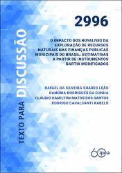 O Impacto dos royalties da exploração de recursos naturais nas finanças públicas municipais do Brasil : estimativas a partir de instrumentos Bartik modificados