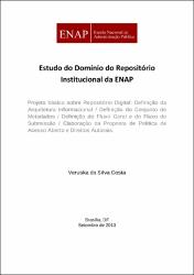 Estudo do domínio do Repositório Institucional da Enap