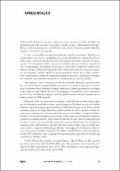Mercado de Trabalho: Conjuntura e Análise: n. 22, nov. 2003