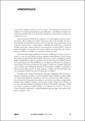 Mercado de Trabalho: Conjuntura e Análise: n. 25, nov. 2005
