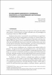 Do insulamento burocrático à governança democrática : as transformações institucionais e a burocracia no Brasil